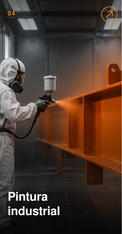 Processo de pintura industrial